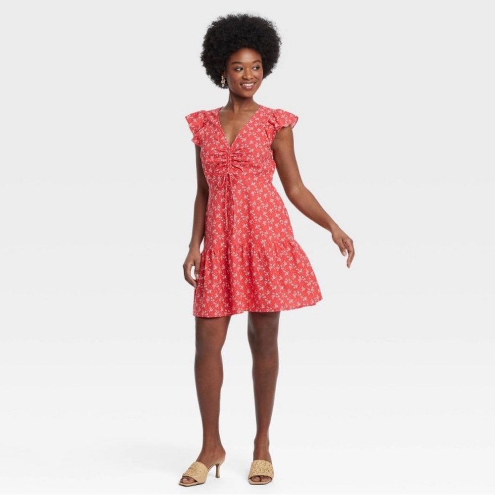 Universal Thread Women’s Floral Red Dress